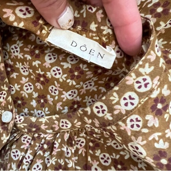 Jane Blouse - Golden Mesa Floral Printed Cotton - Picture 6 of 7